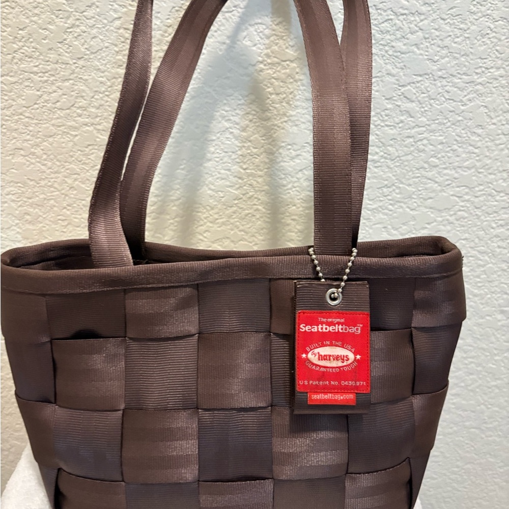 Harveys Chocolate Brown Seatbelt Tote
